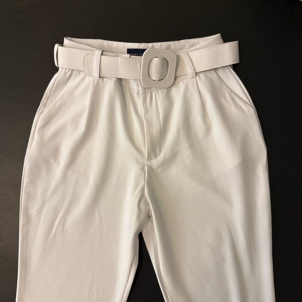 Debora Carvalho Women’s Two-Piece White Strapless Top & Pants Set Size 42 8-10 - Picture 7 of 14